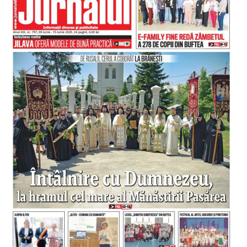 A apărut numărul 757 al Jurnalului de Ilfov în ediție tipărită