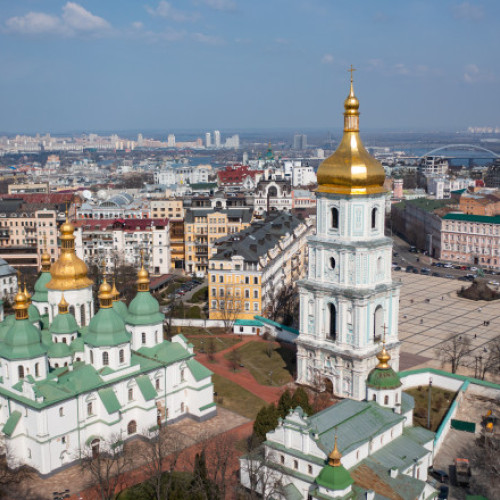 Catedrala Sfânta Sofia din Kiev, avariată în urma unui atac rusesc