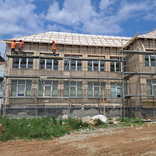 Lucrări de modernizare la grădinița nr. 29 din Sibiu, în desfășurare