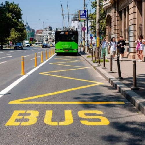 noi benzi unice pentru autobuzele STB în centrul Bucureștiului
