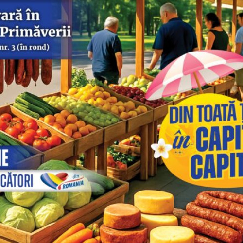 Pieță volantă în Cartierul Primaverii, în Sectorul 1