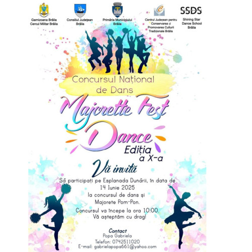 concurandational de dans majorette la braila în aer liber