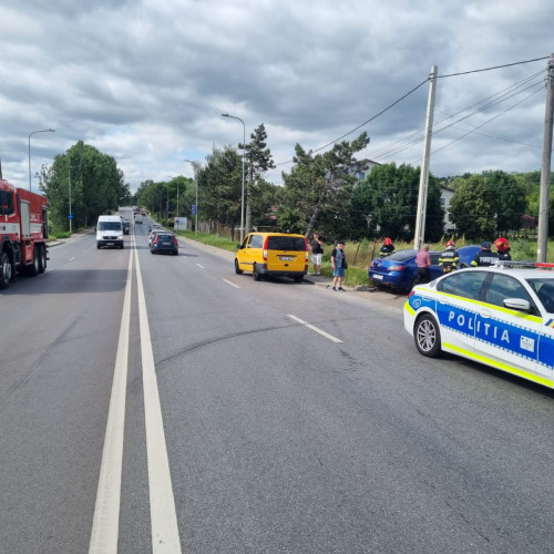 accident rutier pe șoseaua Iașiului la intrarea în Botoșani dinspre Iași