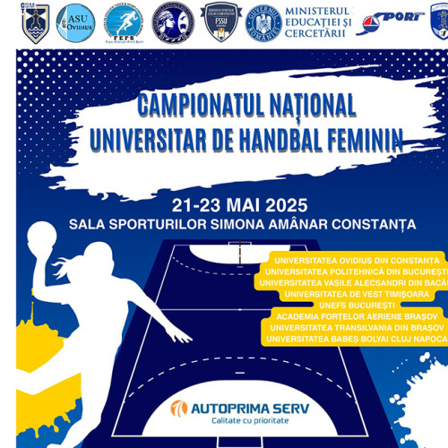 Campionatul național universitar de handbal feminin se va desfășura anul acesta la Sala sporturilor "Simona Amanar" din Constanța, unde vor concura opt universități din țară. Printre echipele participante se numără Universitatea Ovidius din Constanța, Universitatea Politehnica din București și Universitatea Babeș-Bolyai din Cluj-Napoca, potrivit unei note din ziarulamprenta.ro.