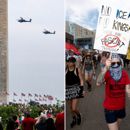 parada militara si proteste: tensiuni in lois