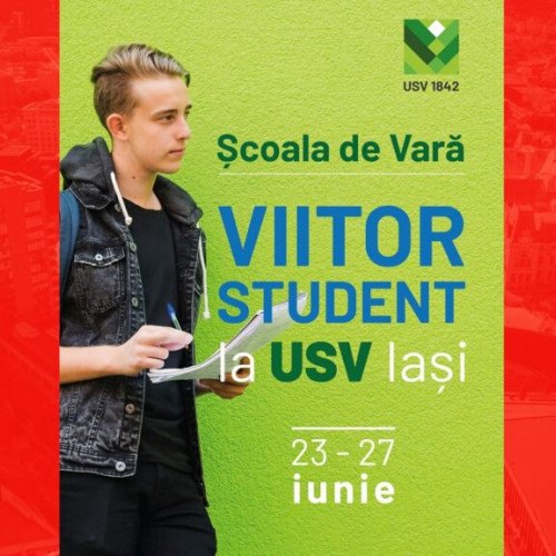 universitatea de științele vieții "Ion Ionescu de la Brad" din Iași organizează o nouă ediție a programului „Viitor student la USV Iași”