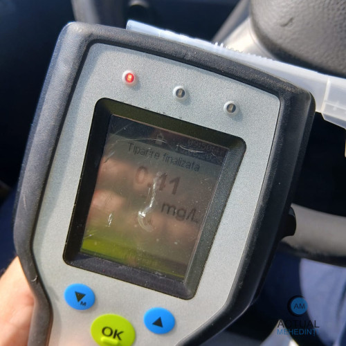 Polițiștii din Vânju Mare au depistat un șofer beat pe drumurile din Mehedinți