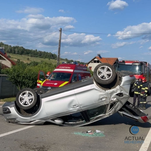 accident rutier la Florești, județul Mehedinți