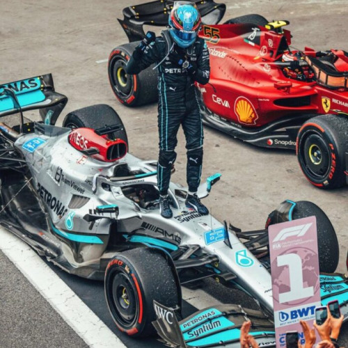 george russell câștigă Marele Premiu al Canadei la Montreal