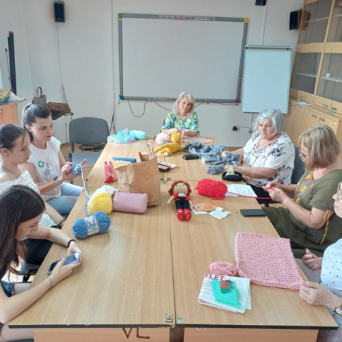 ziua internațională a crosetatului și tricotatului în public la braila