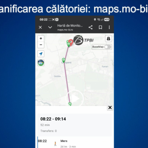 harta interactiva moderna pentru transportul din regiunea București-Ilfov