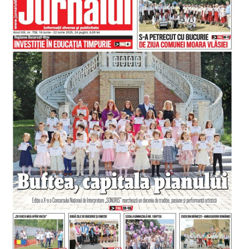 Apărut numărul 758 al Jurnalului de Ilfov în ediție tipărită