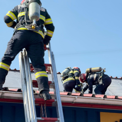 Incendiu la o firmă de pe strada Calea Națională din Botoșani
