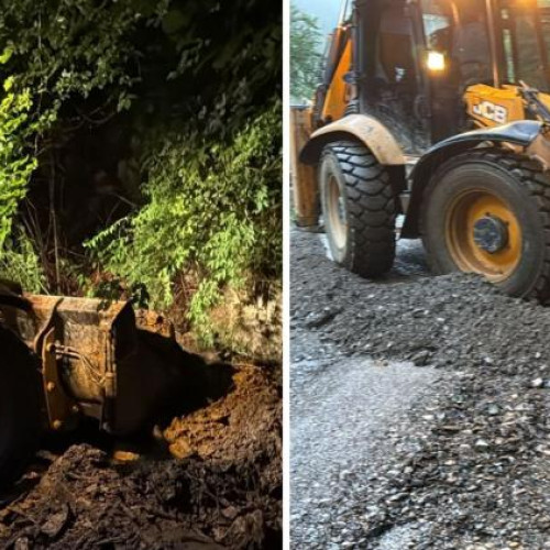 intervenție de urgență în Rachitele după ploile torențiale