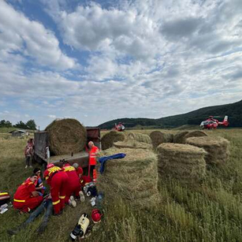Tragedie în Buzad după ce un balot de paie a ucis un bărbat de 44 de ani