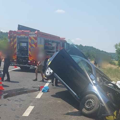 accident pe DN6 în localitatea Tâmna