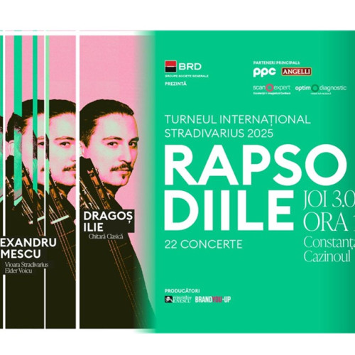 Concert al violonistului Alexandru Tomescu la Cazinoul din Constanța în cadrul turneului „Rapsodii”