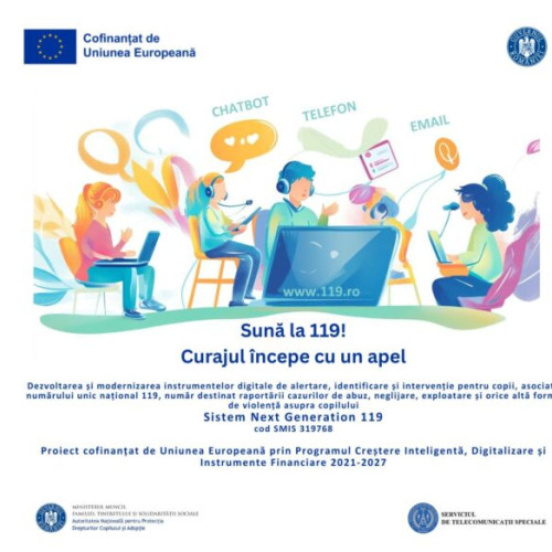 proiect de modernizare a serviciului 119 pentru protecția copiilor