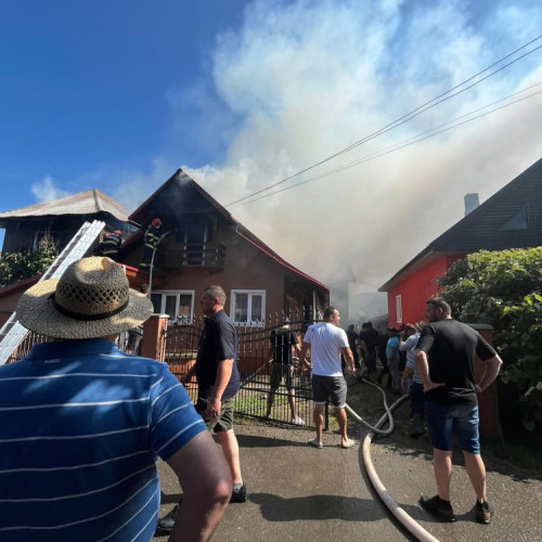 Incendiu la localitatea Lapus, Maramureș