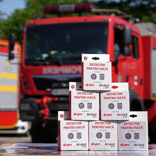 Între 500 de detectoare de fum și monoxid de carbon donate pentru județul Satu Mare