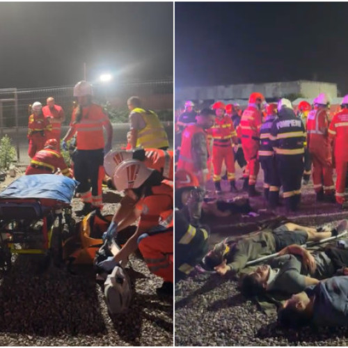 Video Intervenție de amploare în Gara Basarab: simulare de accident feroviar în cadrul exercițiului „Seism 2025”