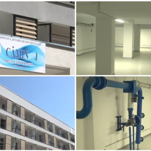 Video Cămin studențesc nou, cu adăpostul subteran. Cum arată buncărul care poate adăposti 100 de persoane