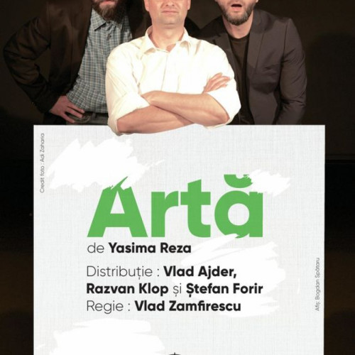 „Artă” la început de weekend, la Teatru pe țeavă Scris de Raluca Ichim Joi, 26 Iunie 2025 14:00