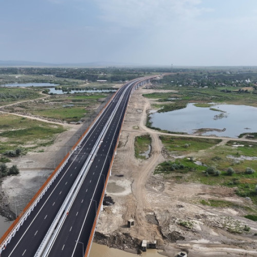 Video&Foto Autostrada Moldovei A7: Al doilea cel mai lung pod rutier din România, deschis circulaţiei