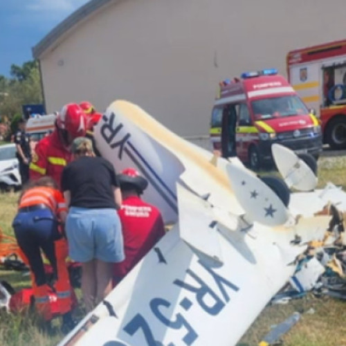Un avion cu două persoane la bord s-a prăbușit la Orăștie