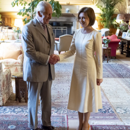 Foto Maia Sandu a fost primită de Regele Charles la reşedinţa acestuia din Sandringham. Mesajul transmis de președinta Republicii Moldova