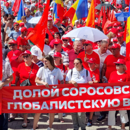 Video Poliția din R Moldova: Mai multe persoane au primit bani pentru a lua parte la un miting al opoziției. Câți bani au fost promiși