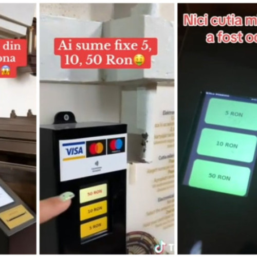 Video Culmea tehnologiei: „cutia milei” cu POS. Cum funcționează donațiile cu cardul în biserici. Ideea a devenit virală pe TikTok