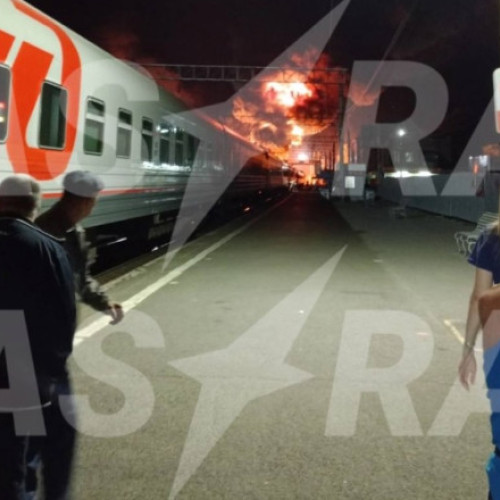 Video Pentru a patra oară în această lună dronele ucrainene dau peste cap traficul feroviar în sudul Rusiei. Gară din zona Rostov, bombardată