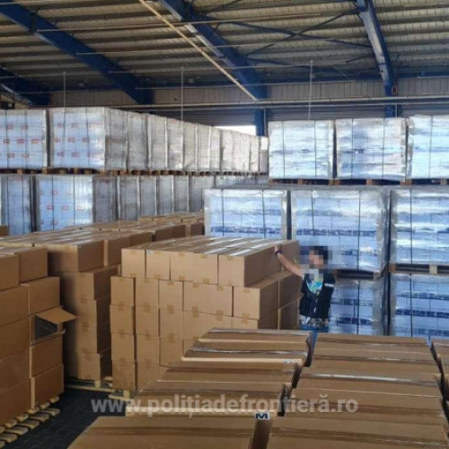Video&Foto Captură record în Portul Constanța: țigări de contrabandă în valoare de 4 milioane de euro ascunse în „role de hârtie”