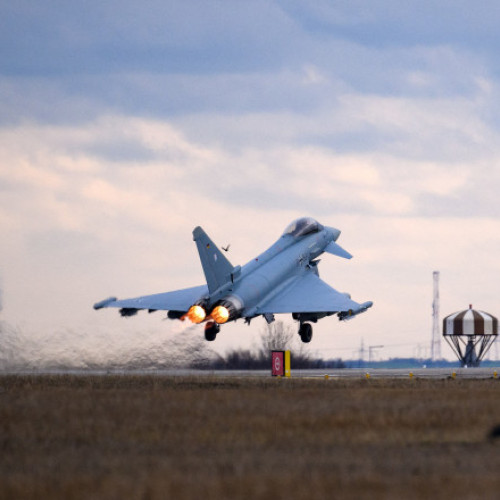 MApN: Rusia a lansat „grupuri de drone” pentru a ataca Ucraina la granița cu România. Două avioane Eurofighter germane, ridicate în aer