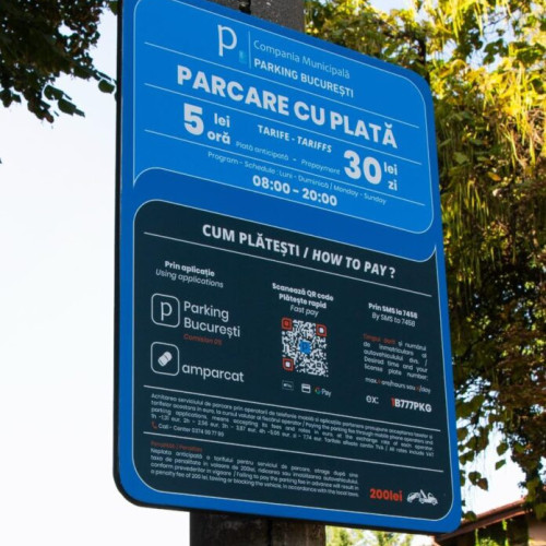 tarifele pentru parcările publice din București depășesc prețul oficial