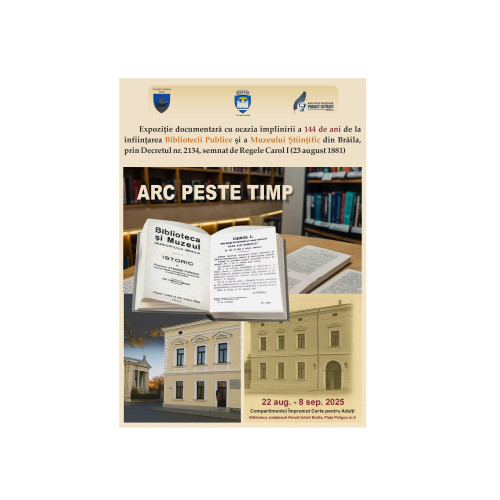 Biblioteca județeană „Panait Istrati” din Brăila marchează 144 de ani de la înființare