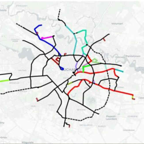 Primă hartă interactivă a rețelei de tramvai din București lansată de asociația &quot;Metrou Usor&quot;