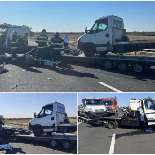 Accident grav pe autostrada A1 în județul Timiș