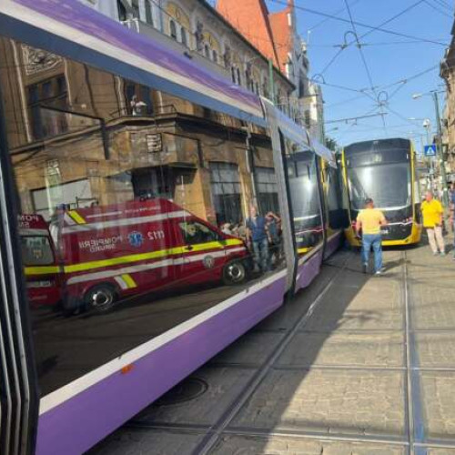 Accident feroviar în piața Traian din Timișoara
