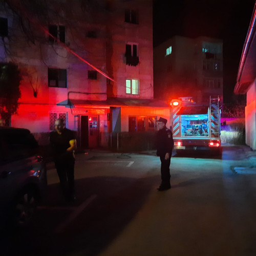 Incendiu într-un apartament din Botoșani