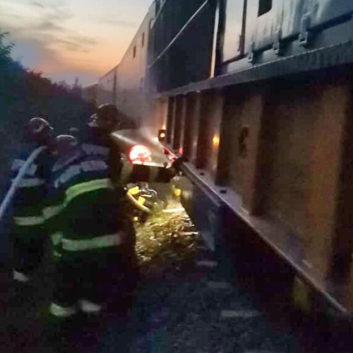 Incendiu la locomotiva unui tren pe ruta Suceava – Botoșani, în Leorda