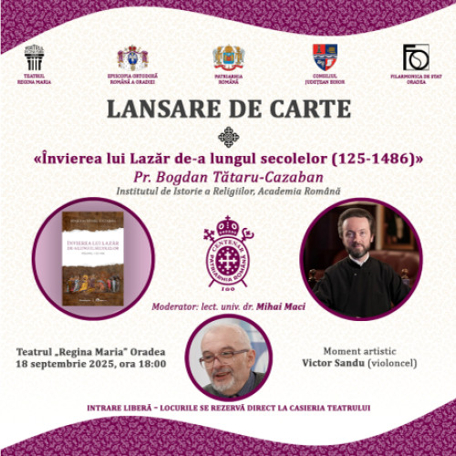 Lansare a volumului lui Bogdan Tătaru-Cazaban la Oradea