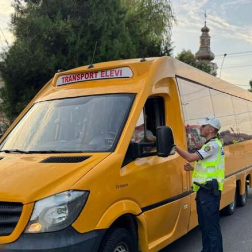 Controale rutiere la transportul elevilor, la începutul anului școlar
