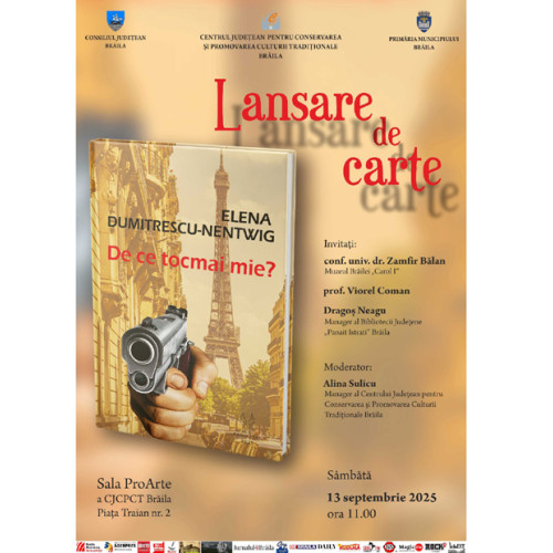 Lansare de carte la Brăila cu soprana Elena Dumitrescu Nentwig