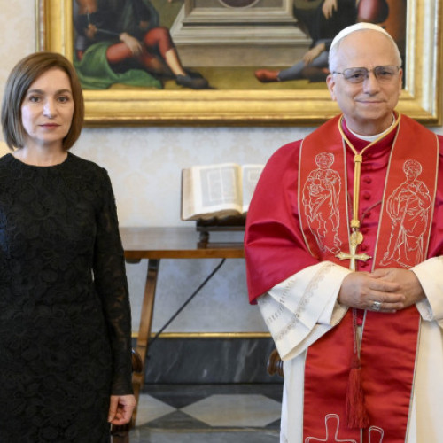 Papa Leon al XIV-lea primește în audiență Maia Sandu la Vatican