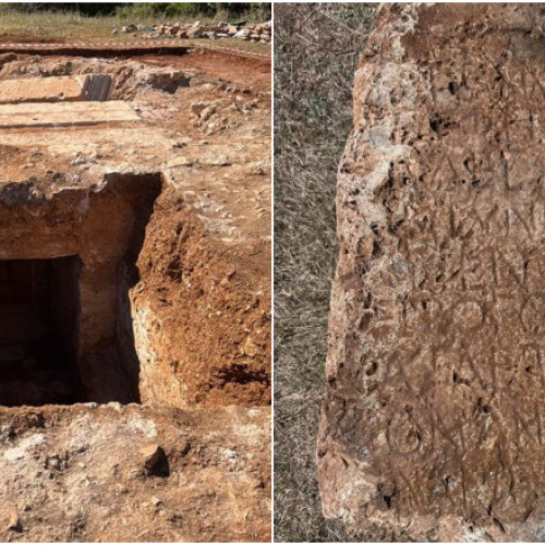 Foto Descoperire arheologică unică în Albania: prima necropolă romană monumentală, cu inscripții dedicate zeului Jupiter
