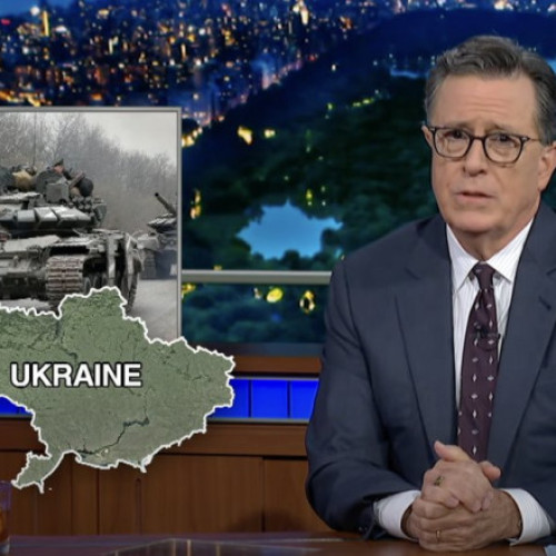 Crimeea absentă pe harta Ucrainei în emisiunea lui Stephen Colbert