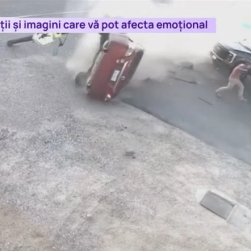 Șofer scapă ca prin minune dintr-un accident violent la o benzinărie din Nebraska