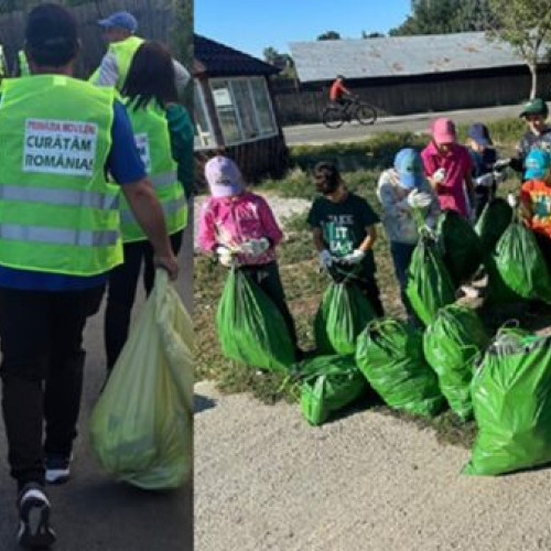 Locuitorii din Movileni mobilizați pentru Ziua Curățeniei Naționale